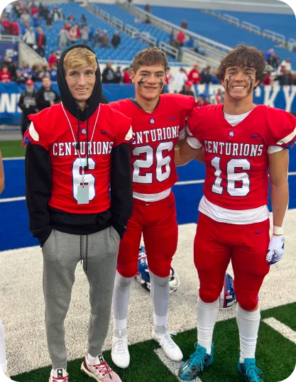 Britt with Teammates